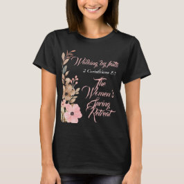 Camiseta Retiro de primavera para mujeres Wildflower Rosa C