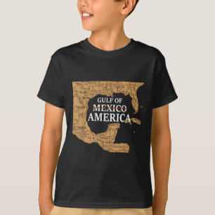 Camiseta Retiro Del Mapa Del Golfo De Los Estados Unidos De