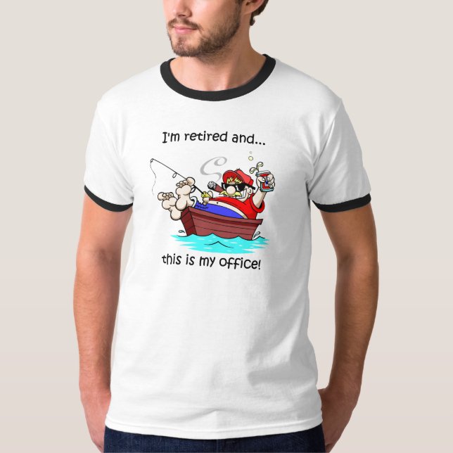 Camiseta Retiro divertido de la pesca (Anverso)