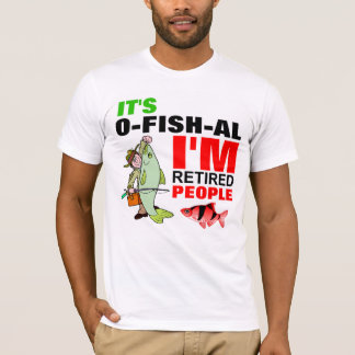 Camiseta retiro gracioso de un pescador