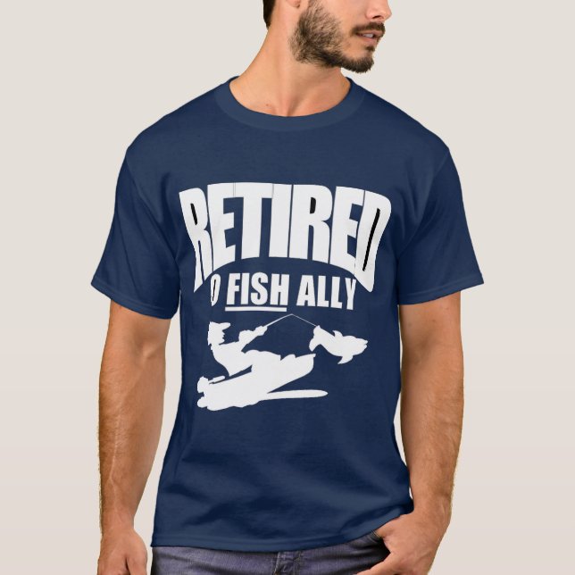 Camiseta retiro gracioso de un pescador T-Shirt (Anverso)