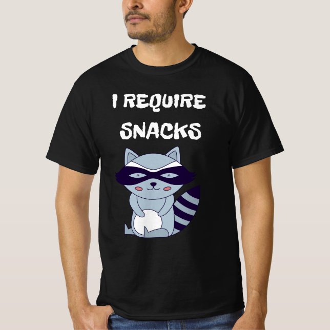 Camiseta Reto Raccoon Snacks (Anverso)