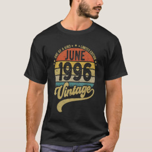 Camiseta Reto Vintage 26º Cumpleaños 26 Años Nacido En Ju