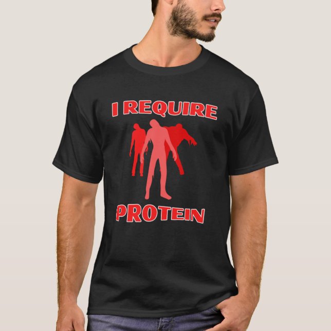 Camiseta Reto Zombie de Halterofilia con Protein (Anverso)
