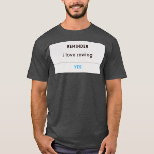 Camiseta retoño del amante del remo divertido 1