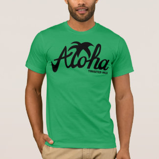 camiseta retorcida de hilo aloha