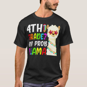Camiseta Retorno a la escuela No ProbLlama Estudiantes Cuar