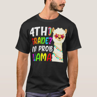 Camiseta Retorno a la escuela No ProbLlama Estudiantes Cuar