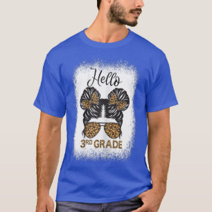 Camiseta Retorno a la escuelaMessy Bun Hola Chicas de terce