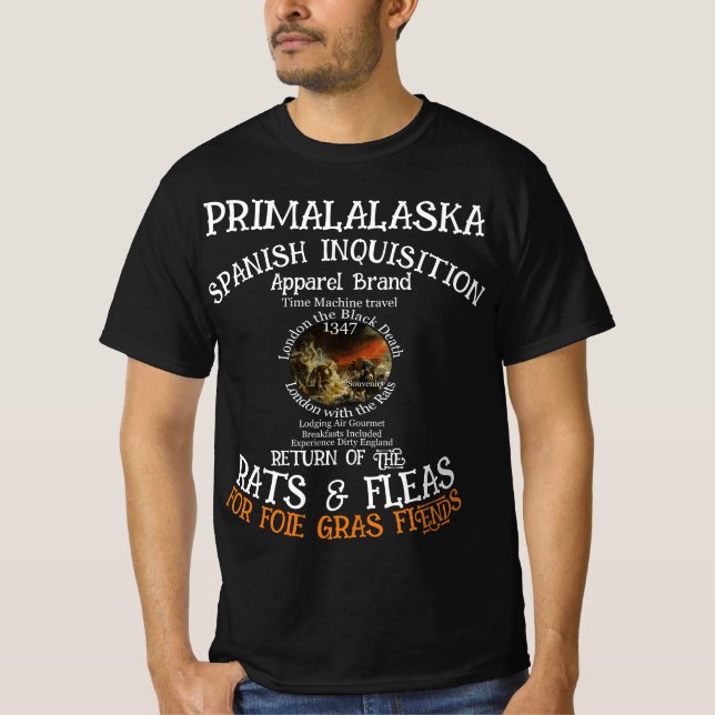 CAMISETA RETORNO DE INVESTIGACIÓN ESPAÑOLA DE RATAS Y FLORA (Anverso)