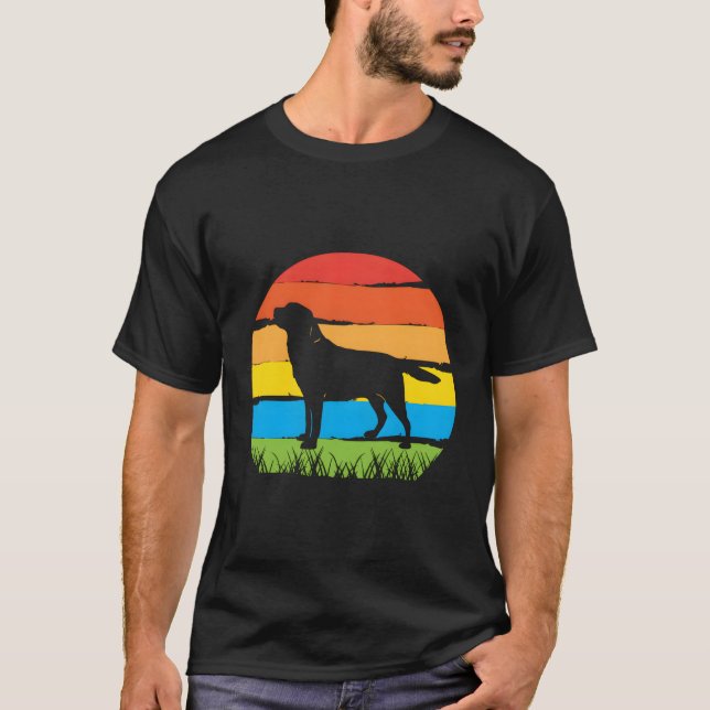 Camiseta Retorno de recuperador de Labrador retro de cosech (Anverso)