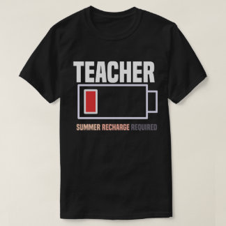 Camiseta Retorno de verano de baja batería del profesor