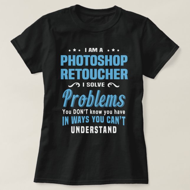 Camiseta Retoucher de Photoshop (Diseño del anverso)