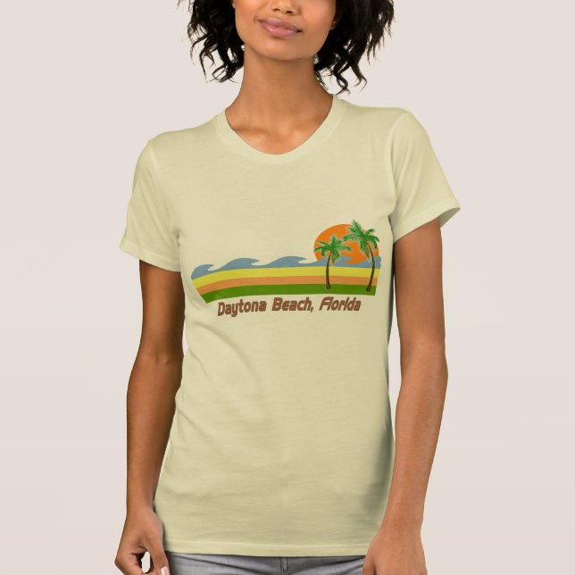 Camiseta RETRA de Daytona Beach la Florida (Anverso)