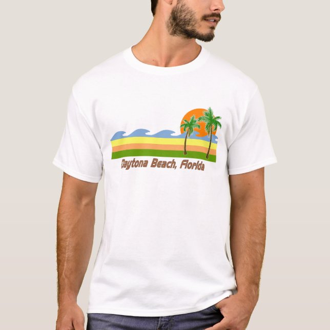 Camiseta RETRA de Daytona Beach la Florida (Anverso)