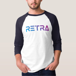 Camiseta Retra de gradiente masculino