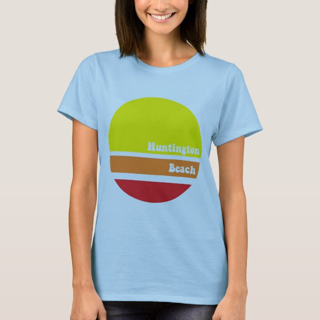 Camiseta retra de Huntington Beach (Anverso)