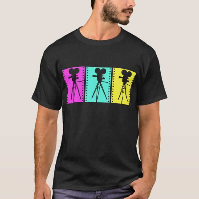 Camiseta retra de la oscuridad de la cámara del (Anverso)