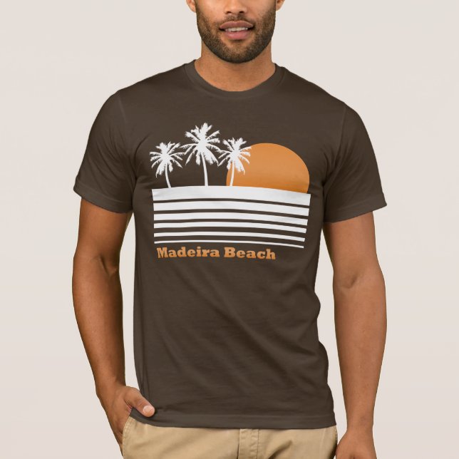 Camiseta retra de la playa de Madeira (Anverso)