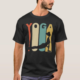 Camiseta retra de la yoga del estilo de los años