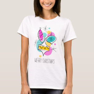 Camiseta retra de las Felices Navidad del grupo de