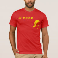 Camiseta retra de Lenin del martillo y de la hoz