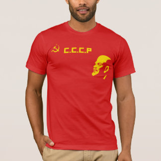 Camiseta retra de Lenin del martillo y de la hoz