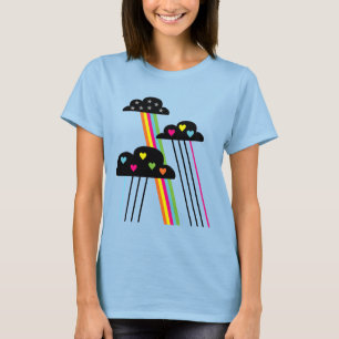 Camiseta retra de los arco iris