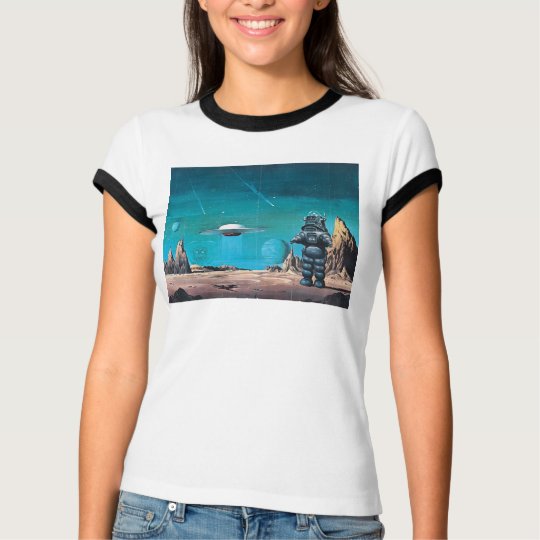 Camiseta retra de lujo prohibida del planeta