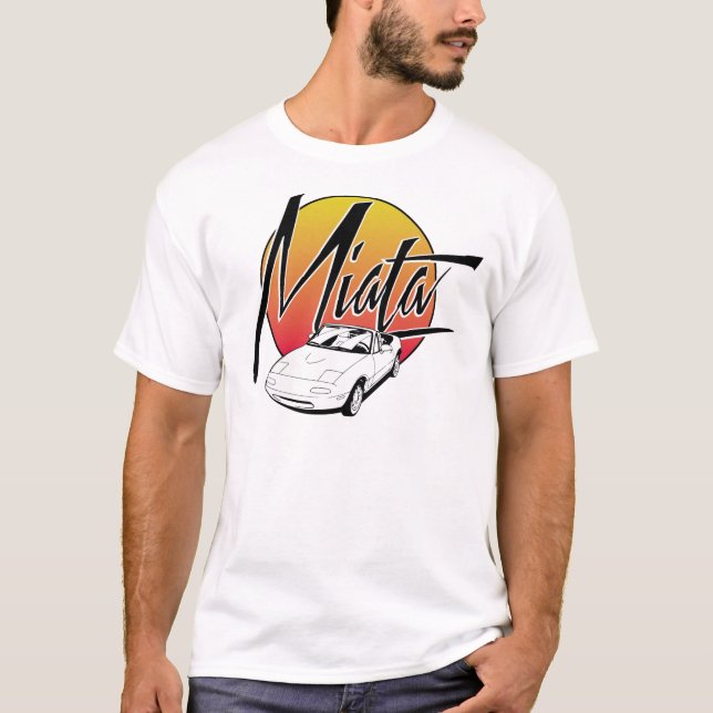Camiseta retra de Miata (Anverso)