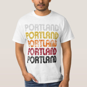 Camiseta retra de Portland del vintage