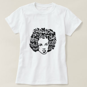 Camiseta retra del Afro