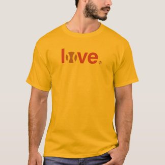 Camiseta retra del amor del tenis