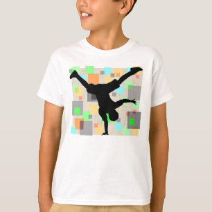Camiseta retra del bailarín de la rotura