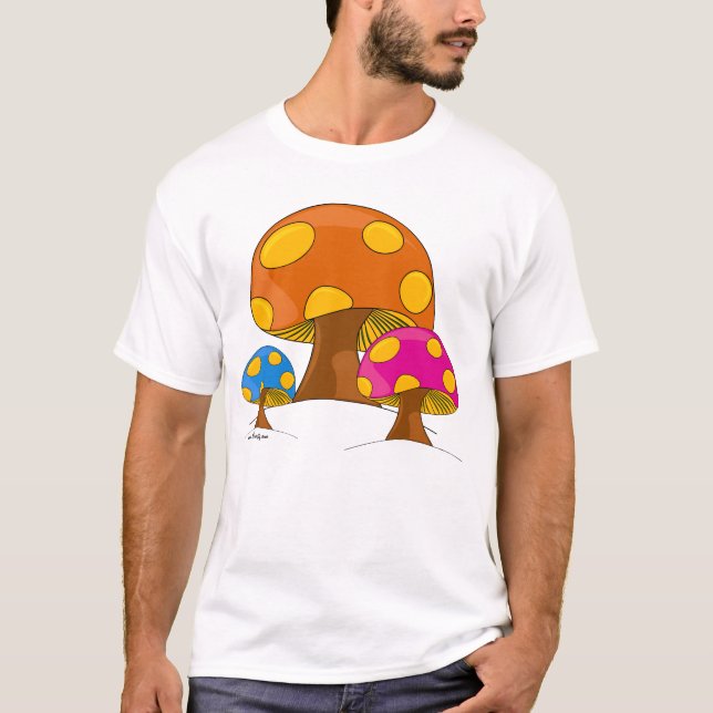 Camiseta retra del campanero de la seta de los (Anverso)