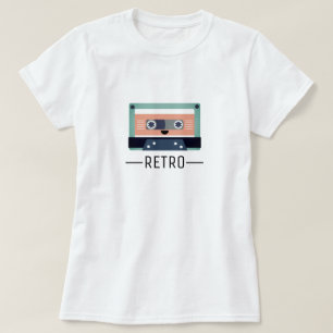 Camiseta retra del casete el de Kawaii el