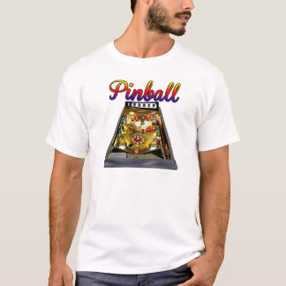 Camiseta retra del diseño de máquina de pinball