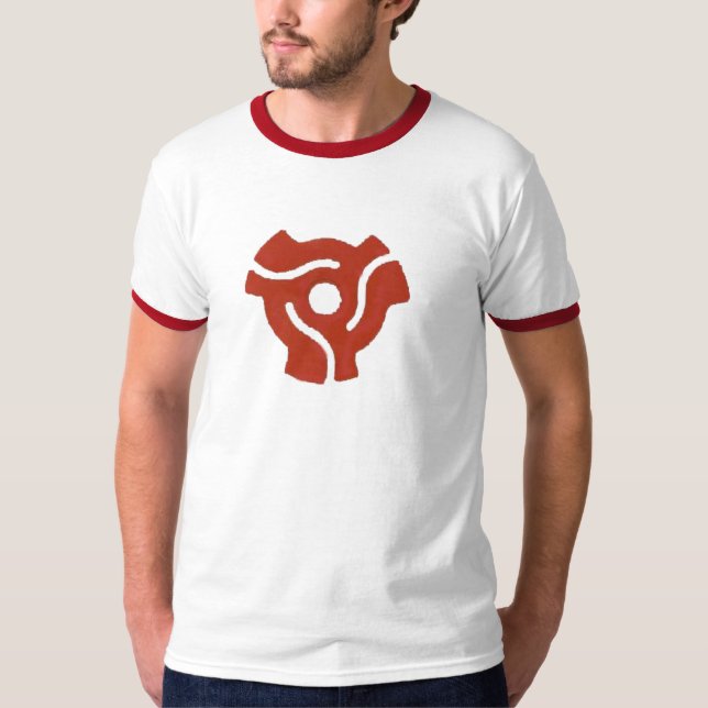 Camiseta retra del eje del rojo 45 (Anverso)
