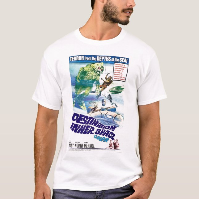 Camiseta retra del espacio interno del destino (Anverso)