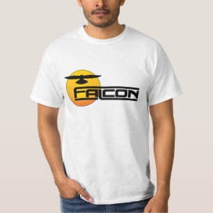 Camiseta retra del halcón