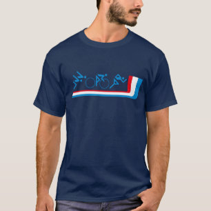 Camiseta retra del Triathlon