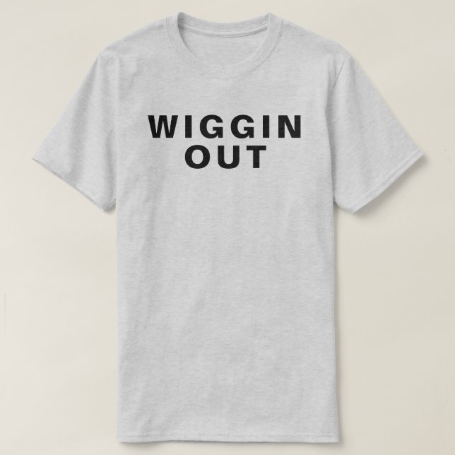 Camiseta retra el an o 80 del argot de WIGGIN (Diseño del anverso)