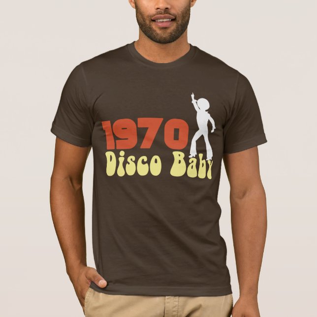 Camiseta RETRA gráfica 1970 del CUMPLEAÑOS del (Anverso)