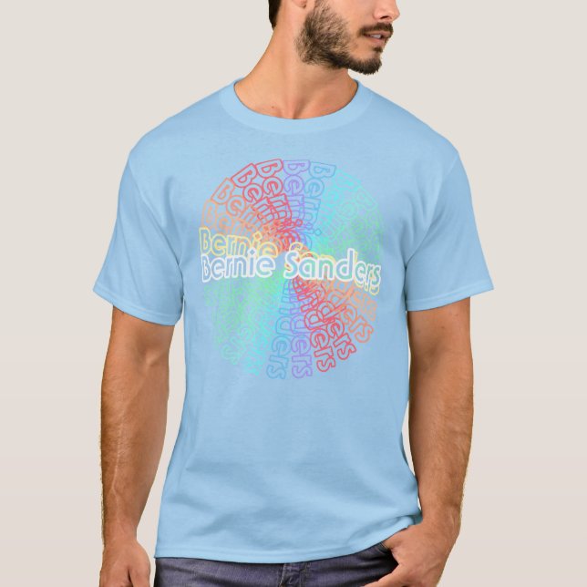 Camiseta retra v.1 del teñido anudado de Bernie (Anverso)