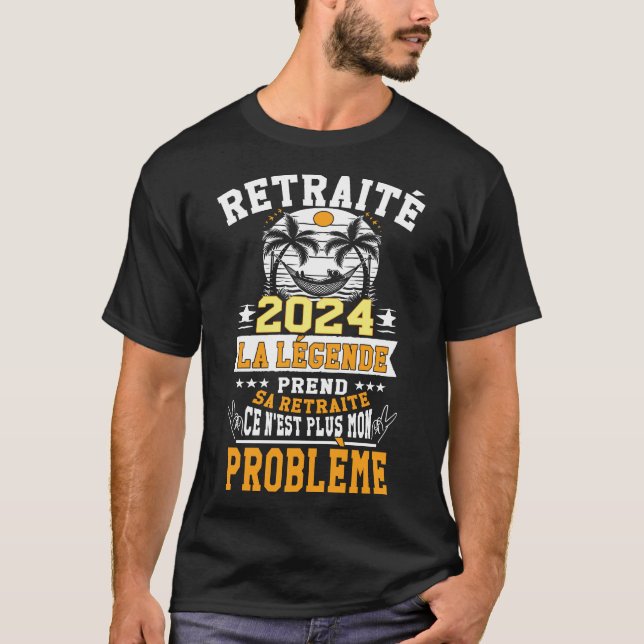 Camiseta Retraité 2023 humour La Légende prend sa retraite (Anverso)