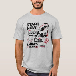 Camiseta Retraso de Kickflip Skateboard Patinaje en Calle