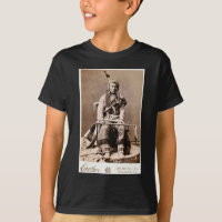 Retrato 1880 del nativo americano del vintage del