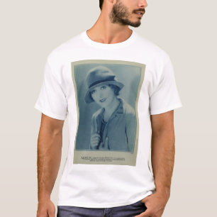 Camiseta Retrato 1928 de Mary Pickford con el gorra