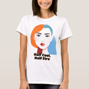 Camiseta Retrato abstracto de doble tono