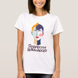 Camiseta Retrato abstracto de doble tono